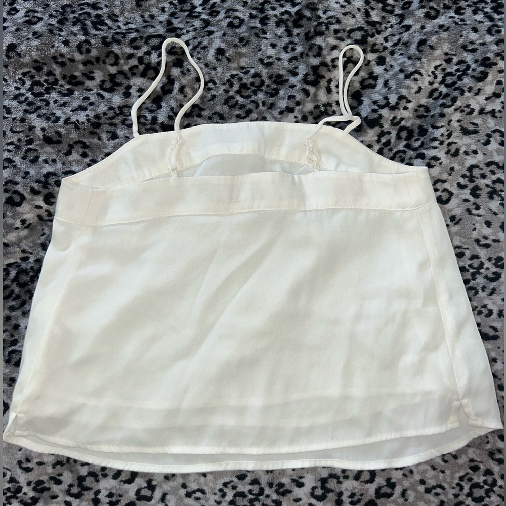 Express - White strap square neck top cami